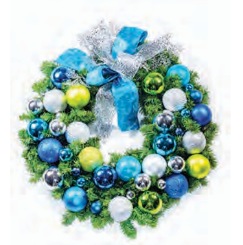 Pre-Decorated Christmas Wreath - Fully Decorated