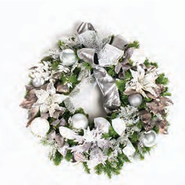 Pre-Decorated Christmas Wreath - Fully Decorated