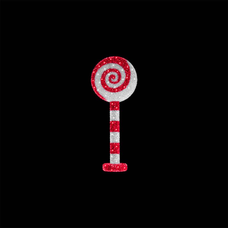 Giant Pre-Lit LED Peppermint Lollipop