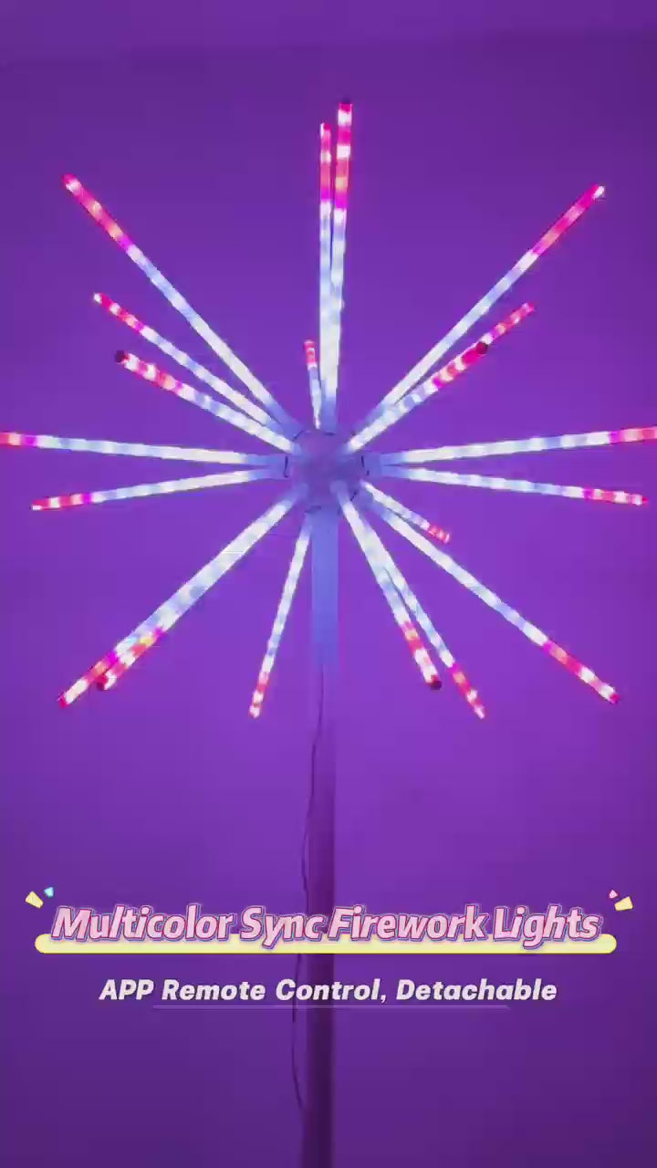 Giant Pre-Lit LED Fireworks RGB