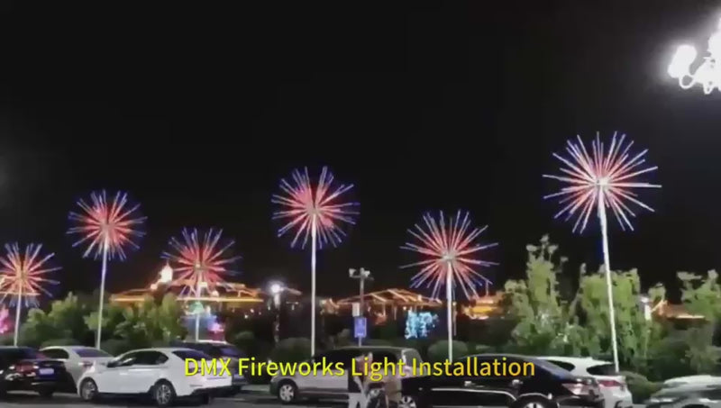 Giant Pre-Lit LED Fireworks RGB