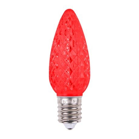 Minleon V2 C9 Faceted LED Red SMD Bulbs - Pack of 25