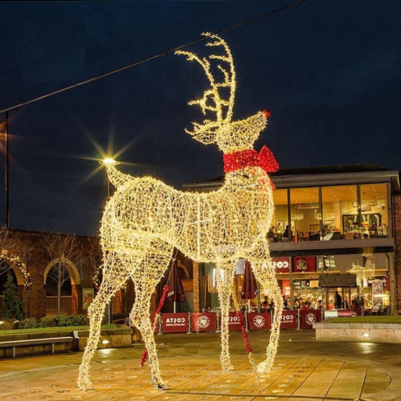 Giant Pre-Lit LED Reindeer - Warm White