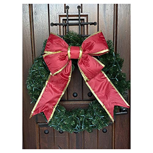 12 Pcs Large Christmas Red Bows Big Red Bow with Gold Edge Handmade Ve —  CHIMIYA