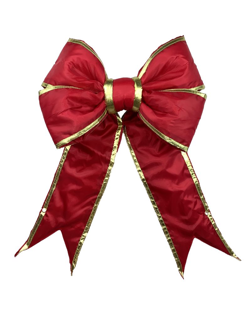 18" Red & Gold Premium Nylon Bow